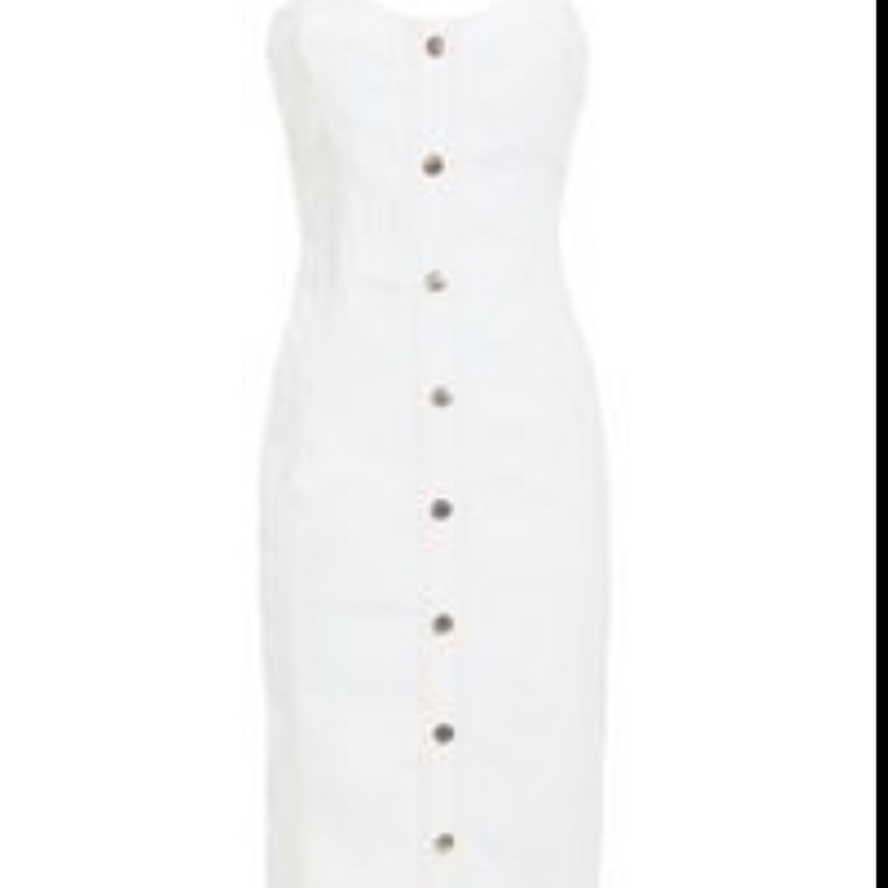 Veronica Beard Liza strapless denim dress